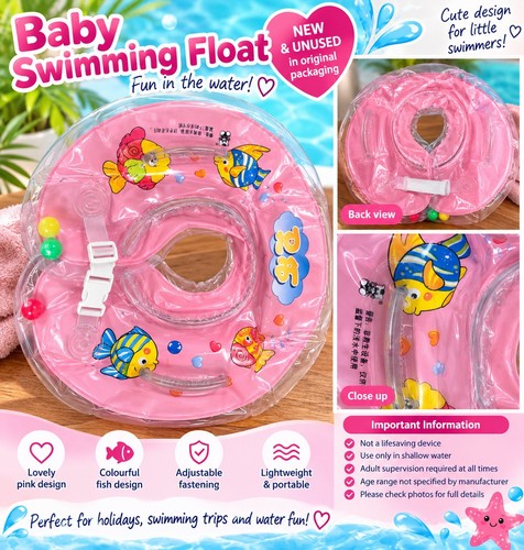 Pink baby child - pink, swimming