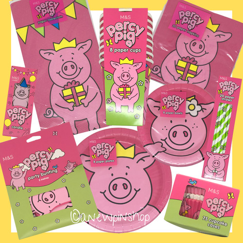 Percy pig plates - m&s,