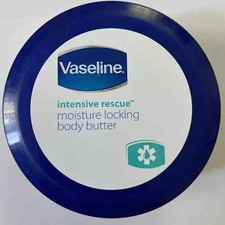 Vaseline Intensive Rescue Moisture Locking Body Butter 8oz Jar RARE HTF RETIRED