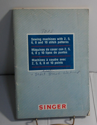 Singer instruction book - a7,