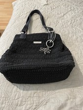 rosetti handbag Crochet Black Pretty Handbag With Card Wallet