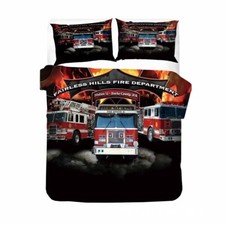 Fire Engine Bedding Set