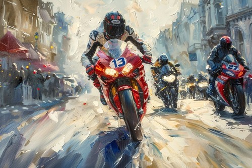 Isle man motorbike racing - of,