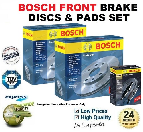 Bosch front brake discs pads - discs, &