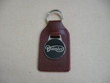 Daimler Conquest Century Saloon Roadster Red Leather Key Fob & enamel Badge New