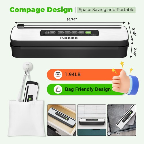 Inkbird compact vacuum - compact,