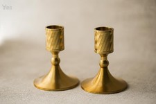 Set of 2 Gold Textured