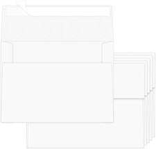 100 Pack A2 Envelopes White