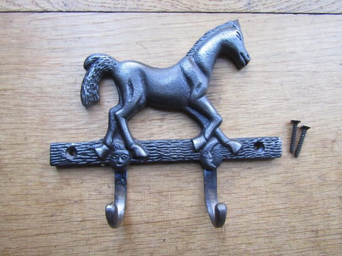 Rustic iron coat - , hook