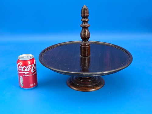 Vintage wooden lazy susan with - lazy,