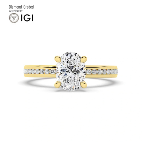 Oval diamond engagement - oval,