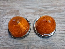 LEP 6343 amber Indicator Lens Land Rover Mini  Plastic Type Lens Chrome Metal