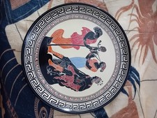 Greek Pottery Plate Made In Greece Vintage