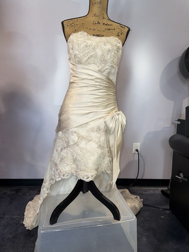 Wedding dress high low ivory - dress,