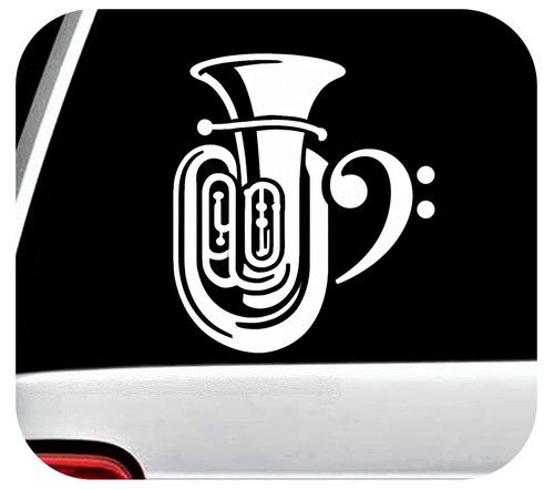 Tuba decal for car marching - decal,