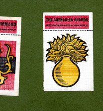 A&BC Gum Confectionery Military Emblem Stickers 1966 Grenadier Guards