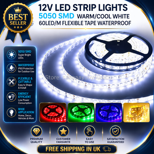 12v led strip lights 5050 - led,