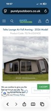 Telta Lounge Awning Size 16