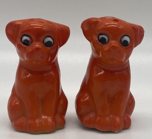 Vintage orange dog pug salt - vintage,