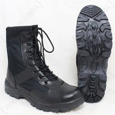 Black security boots army - -,