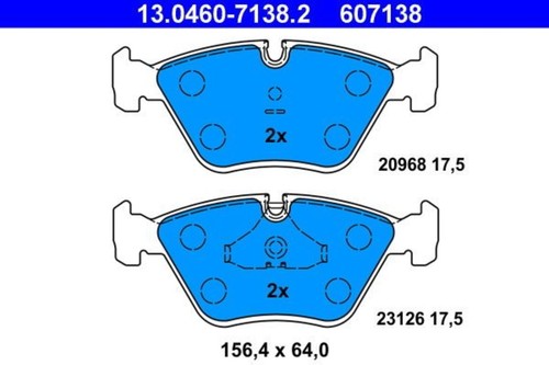 Disc brake pad - brake, fits