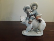 Lladro Eskimo Inuit Boy & Girl