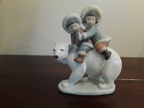 Lladro eskimo inuit boy - lladro, &