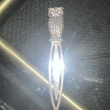 Oxidised Owl Bookmark  925