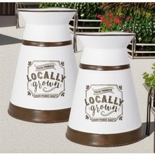 Country Style Metal Urn