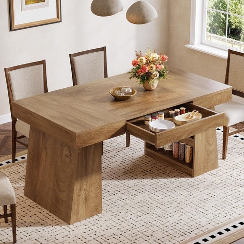 Rectangular dining table - rectangular,