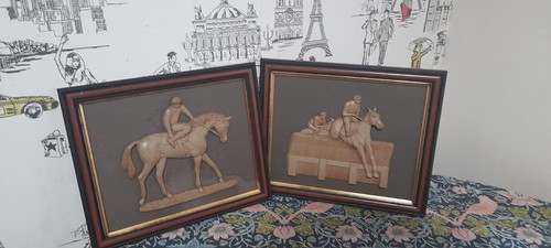 Vintage horse racing - 3d,