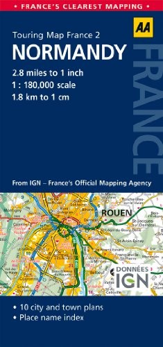 Road map normandy aa - road,