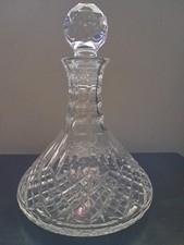 Vintage Stuart Crystal Ships Decanter