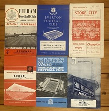 6 x Arsenal Away Programmes
