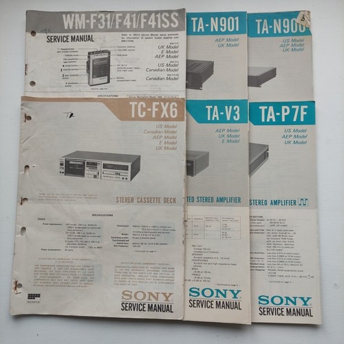 Vintage sony service - vintage,