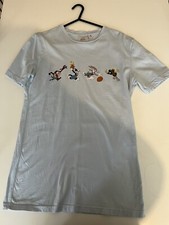 Space Jam Light Blue T Shirt Small Excellent Condition