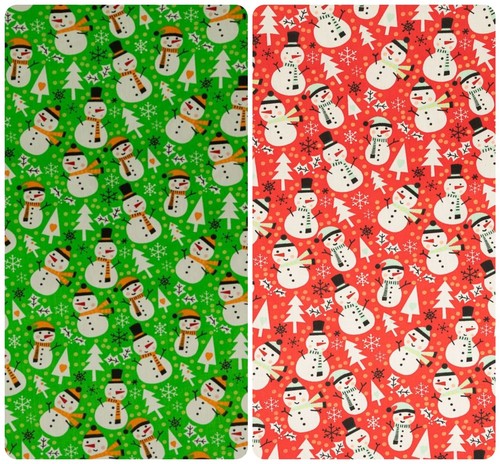 Snowman christmas fabric - christmas,