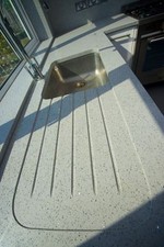 Granite worktop and quartz