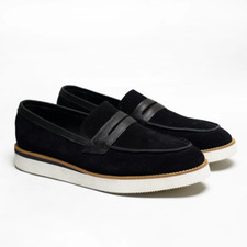 Mens Wide Fit 100% Suede