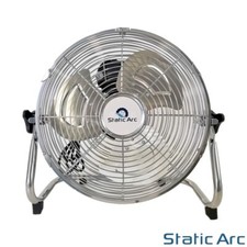 100W METAL CHROME FLOOR FAN 18" AIR COOLING STAND 3 SPEED GYM WORKSHOP 18in