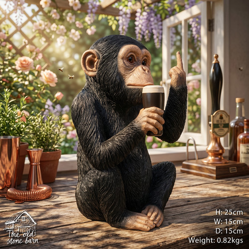 Rude monkey sculpture - rude, room