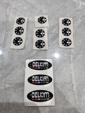 3x Delkim Plus Dome Sticker Label Set - Genuine Replacement for TXI  EV  STD  RX