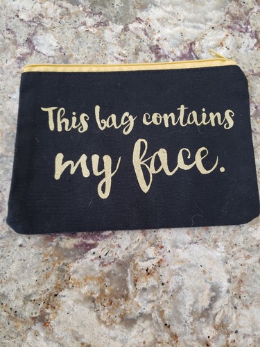 This bag contains face - this,