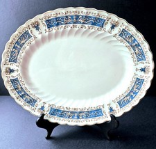 Myott 36cm by  29cm oval platter , Rialto Blue pattern