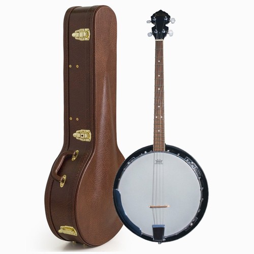 Banjo with brown case 4 - with,