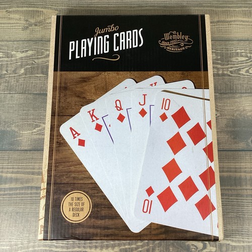 Jumbo size playing cards super - playing,