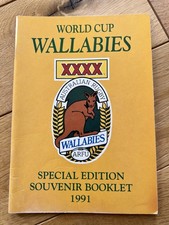 Australia WORLD CUP WALLABIES SPECIAL EDITION SOUVENIR BOOKLET 1991 Autographed