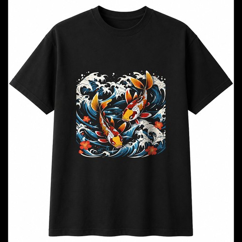 Graphic koi butterfly - graphic,