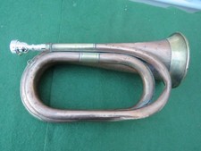 Copper and brass bugle - brass,