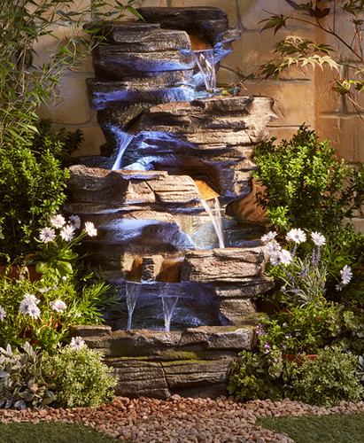 Cascading rock pool water - cascading,